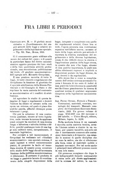 Le ferrovie italiane rivista quindicinale di dottrina, giurisprudenza, legislazione ed amministrazione ferroviaria