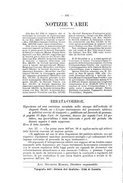 Le ferrovie italiane rivista quindicinale di dottrina, giurisprudenza, legislazione ed amministrazione ferroviaria