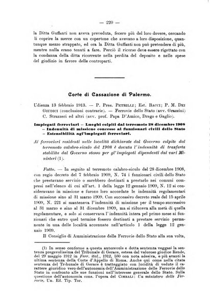 Le ferrovie italiane rivista quindicinale di dottrina, giurisprudenza, legislazione ed amministrazione ferroviaria