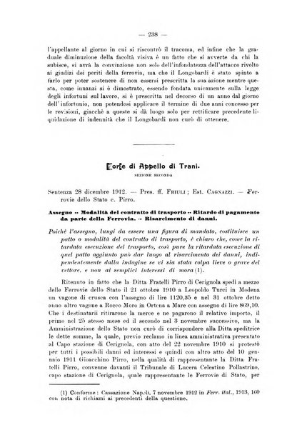 Le ferrovie italiane rivista quindicinale di dottrina, giurisprudenza, legislazione ed amministrazione ferroviaria