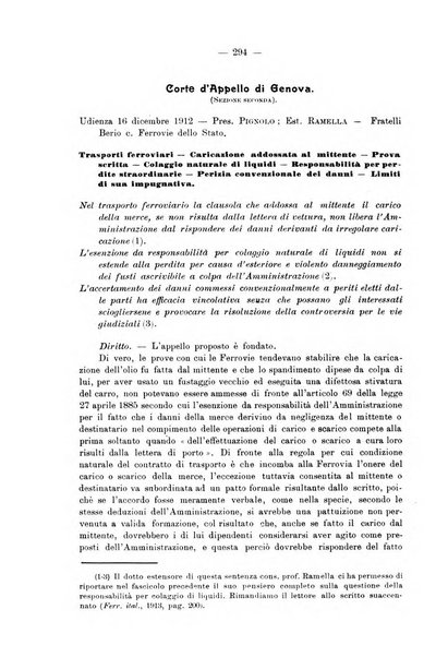 Le ferrovie italiane rivista quindicinale di dottrina, giurisprudenza, legislazione ed amministrazione ferroviaria