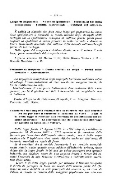 Le ferrovie italiane rivista quindicinale di dottrina, giurisprudenza, legislazione ed amministrazione ferroviaria