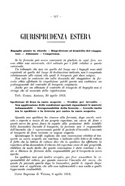 Le ferrovie italiane rivista quindicinale di dottrina, giurisprudenza, legislazione ed amministrazione ferroviaria