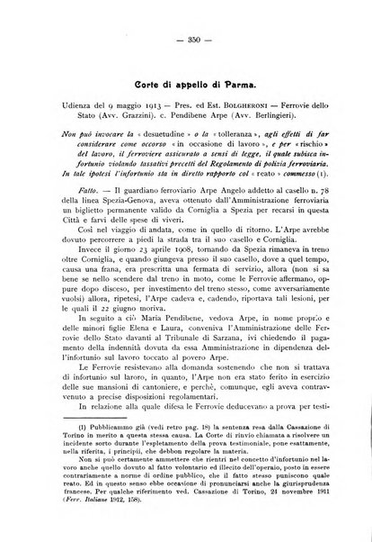 Le ferrovie italiane rivista quindicinale di dottrina, giurisprudenza, legislazione ed amministrazione ferroviaria