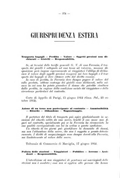 Le ferrovie italiane rivista quindicinale di dottrina, giurisprudenza, legislazione ed amministrazione ferroviaria