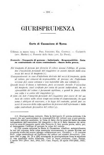 Le ferrovie italiane rivista quindicinale di dottrina, giurisprudenza, legislazione ed amministrazione ferroviaria