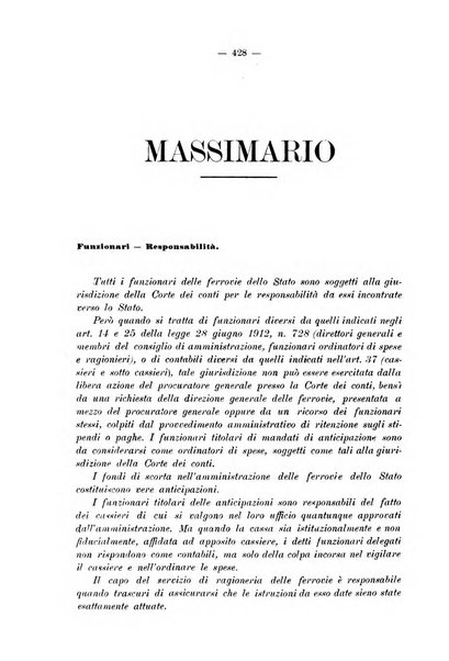 Le ferrovie italiane rivista quindicinale di dottrina, giurisprudenza, legislazione ed amministrazione ferroviaria