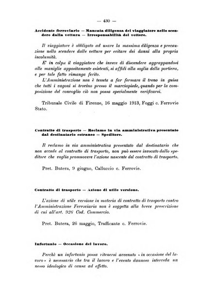 Le ferrovie italiane rivista quindicinale di dottrina, giurisprudenza, legislazione ed amministrazione ferroviaria