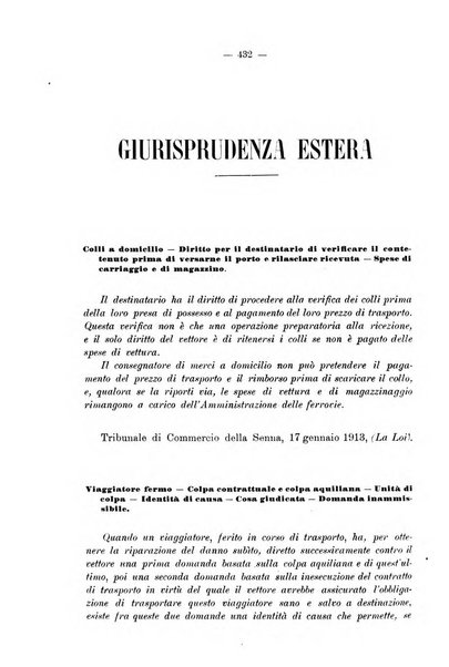 Le ferrovie italiane rivista quindicinale di dottrina, giurisprudenza, legislazione ed amministrazione ferroviaria