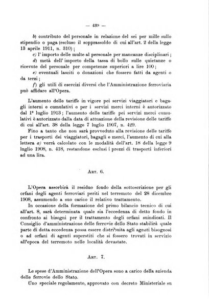 Le ferrovie italiane rivista quindicinale di dottrina, giurisprudenza, legislazione ed amministrazione ferroviaria