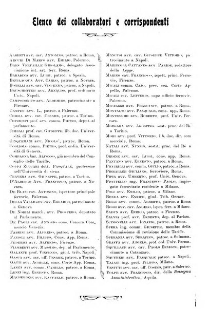 Le ferrovie italiane rivista quindicinale di dottrina, giurisprudenza, legislazione ed amministrazione ferroviaria