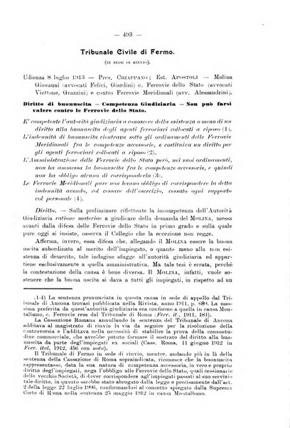 Le ferrovie italiane rivista quindicinale di dottrina, giurisprudenza, legislazione ed amministrazione ferroviaria