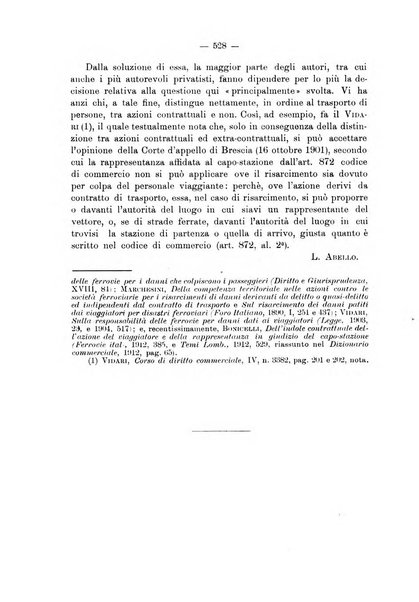 Le ferrovie italiane rivista quindicinale di dottrina, giurisprudenza, legislazione ed amministrazione ferroviaria