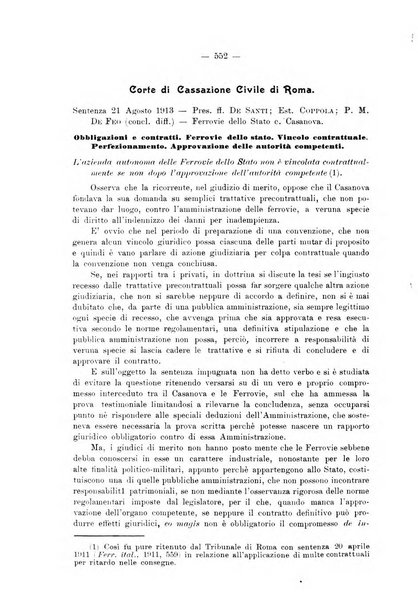 Le ferrovie italiane rivista quindicinale di dottrina, giurisprudenza, legislazione ed amministrazione ferroviaria