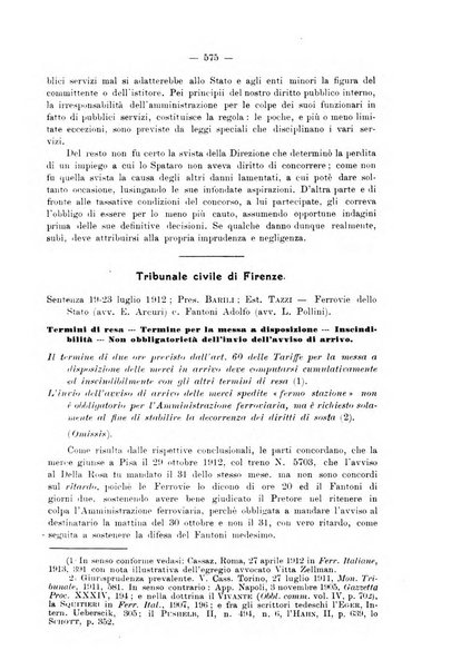 Le ferrovie italiane rivista quindicinale di dottrina, giurisprudenza, legislazione ed amministrazione ferroviaria