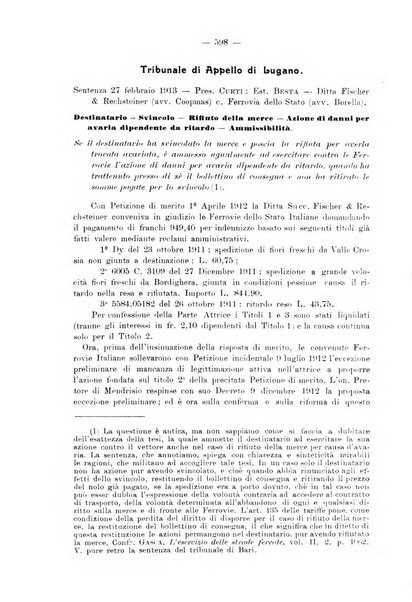 Le ferrovie italiane rivista quindicinale di dottrina, giurisprudenza, legislazione ed amministrazione ferroviaria