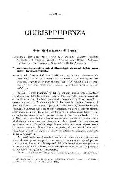 Le ferrovie italiane rivista quindicinale di dottrina, giurisprudenza, legislazione ed amministrazione ferroviaria