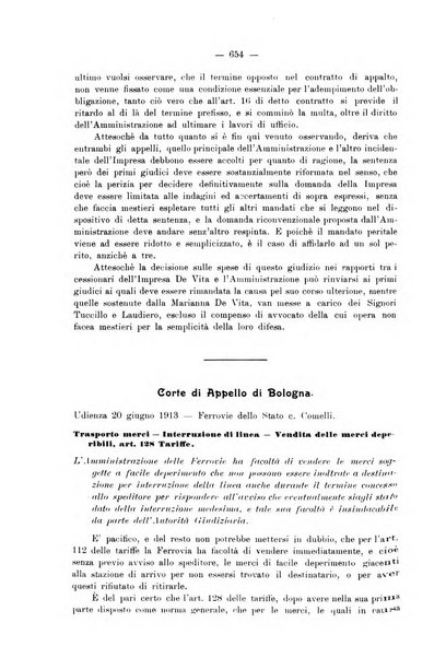 Le ferrovie italiane rivista quindicinale di dottrina, giurisprudenza, legislazione ed amministrazione ferroviaria