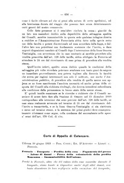 Le ferrovie italiane rivista quindicinale di dottrina, giurisprudenza, legislazione ed amministrazione ferroviaria