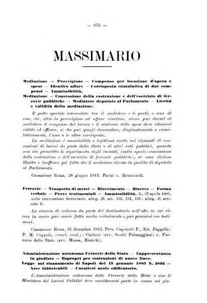 Le ferrovie italiane rivista quindicinale di dottrina, giurisprudenza, legislazione ed amministrazione ferroviaria