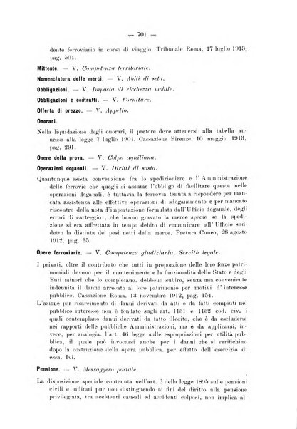 Le ferrovie italiane rivista quindicinale di dottrina, giurisprudenza, legislazione ed amministrazione ferroviaria