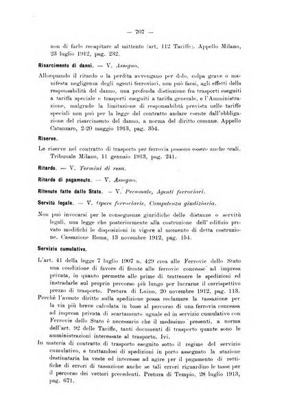 Le ferrovie italiane rivista quindicinale di dottrina, giurisprudenza, legislazione ed amministrazione ferroviaria