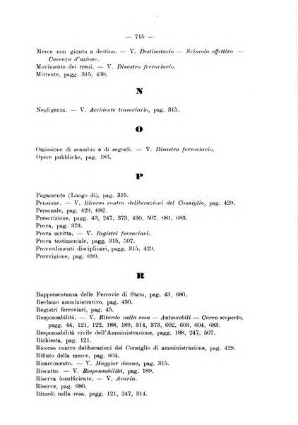 Le ferrovie italiane rivista quindicinale di dottrina, giurisprudenza, legislazione ed amministrazione ferroviaria