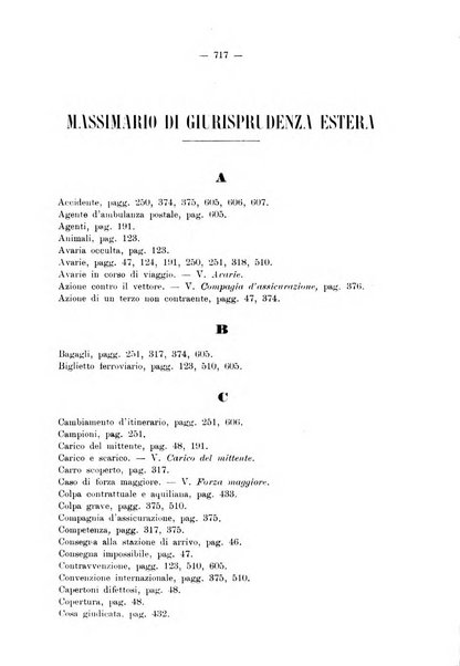 Le ferrovie italiane rivista quindicinale di dottrina, giurisprudenza, legislazione ed amministrazione ferroviaria