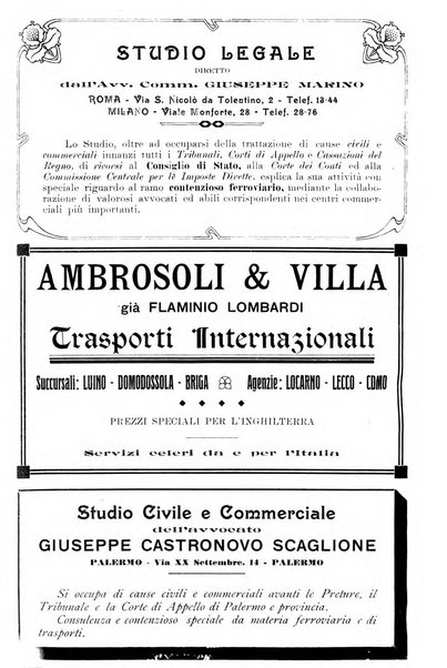 Le ferrovie italiane rivista quindicinale di dottrina, giurisprudenza, legislazione ed amministrazione ferroviaria