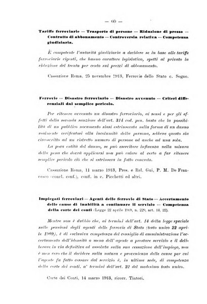 Le ferrovie italiane rivista quindicinale di dottrina, giurisprudenza, legislazione ed amministrazione ferroviaria