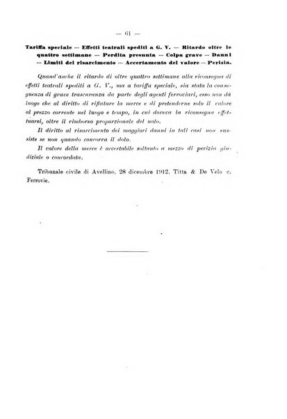 Le ferrovie italiane rivista quindicinale di dottrina, giurisprudenza, legislazione ed amministrazione ferroviaria