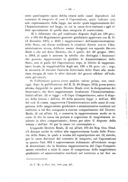 Le ferrovie italiane rivista quindicinale di dottrina, giurisprudenza, legislazione ed amministrazione ferroviaria