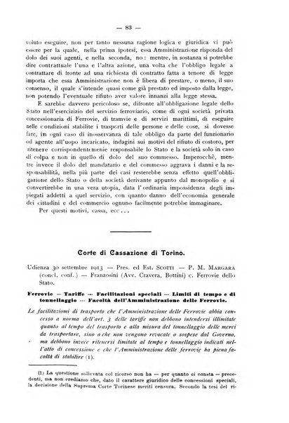 Le ferrovie italiane rivista quindicinale di dottrina, giurisprudenza, legislazione ed amministrazione ferroviaria