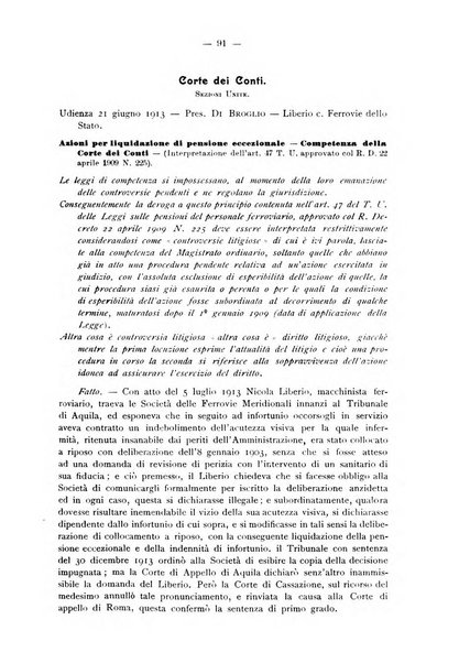 Le ferrovie italiane rivista quindicinale di dottrina, giurisprudenza, legislazione ed amministrazione ferroviaria