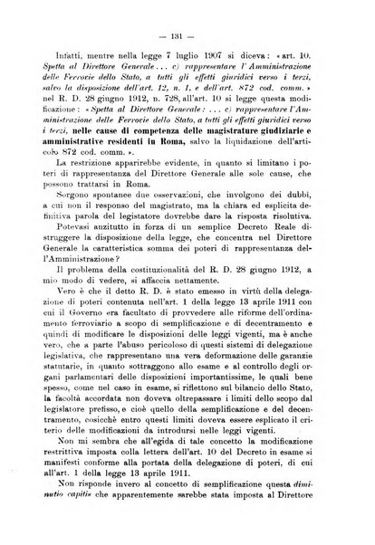 Le ferrovie italiane rivista quindicinale di dottrina, giurisprudenza, legislazione ed amministrazione ferroviaria