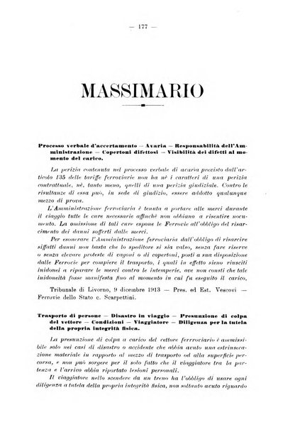 Le ferrovie italiane rivista quindicinale di dottrina, giurisprudenza, legislazione ed amministrazione ferroviaria