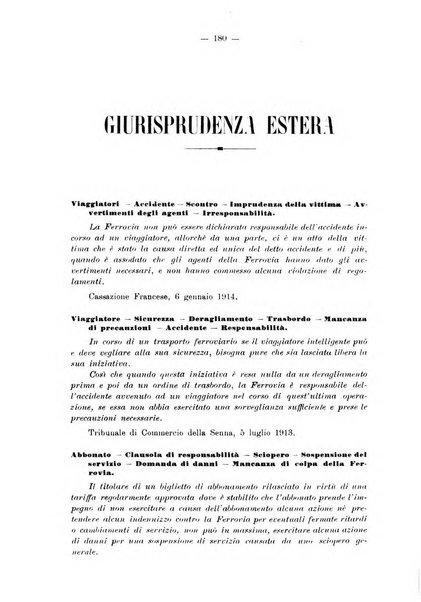 Le ferrovie italiane rivista quindicinale di dottrina, giurisprudenza, legislazione ed amministrazione ferroviaria