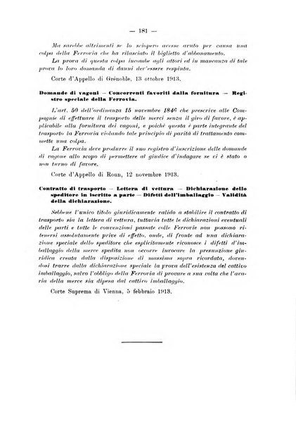 Le ferrovie italiane rivista quindicinale di dottrina, giurisprudenza, legislazione ed amministrazione ferroviaria