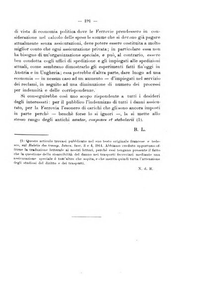 Le ferrovie italiane rivista quindicinale di dottrina, giurisprudenza, legislazione ed amministrazione ferroviaria