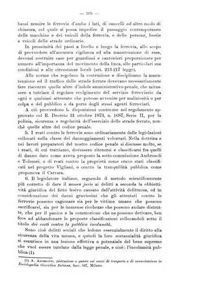 Le ferrovie italiane rivista quindicinale di dottrina, giurisprudenza, legislazione ed amministrazione ferroviaria