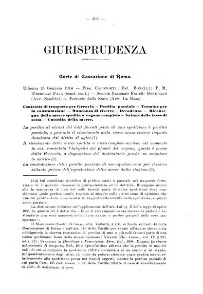 Le ferrovie italiane rivista quindicinale di dottrina, giurisprudenza, legislazione ed amministrazione ferroviaria