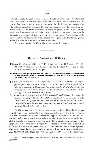 Le ferrovie italiane rivista quindicinale di dottrina, giurisprudenza, legislazione ed amministrazione ferroviaria