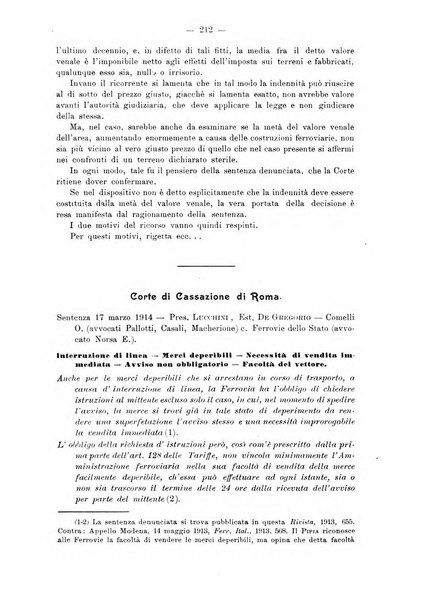 Le ferrovie italiane rivista quindicinale di dottrina, giurisprudenza, legislazione ed amministrazione ferroviaria