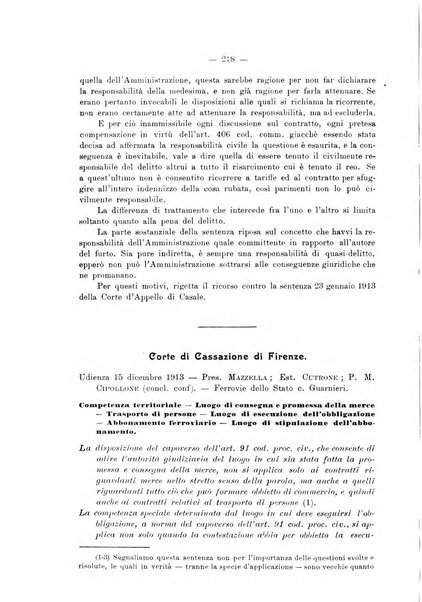 Le ferrovie italiane rivista quindicinale di dottrina, giurisprudenza, legislazione ed amministrazione ferroviaria