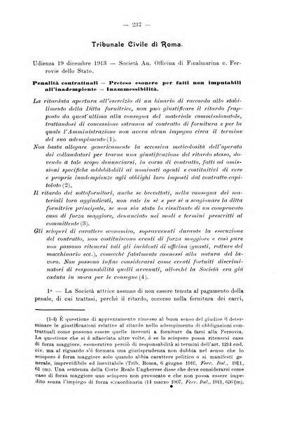 Le ferrovie italiane rivista quindicinale di dottrina, giurisprudenza, legislazione ed amministrazione ferroviaria