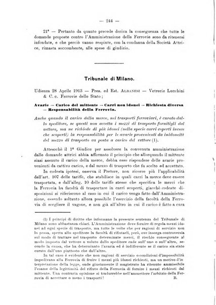 Le ferrovie italiane rivista quindicinale di dottrina, giurisprudenza, legislazione ed amministrazione ferroviaria