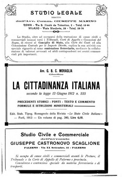 Le ferrovie italiane rivista quindicinale di dottrina, giurisprudenza, legislazione ed amministrazione ferroviaria