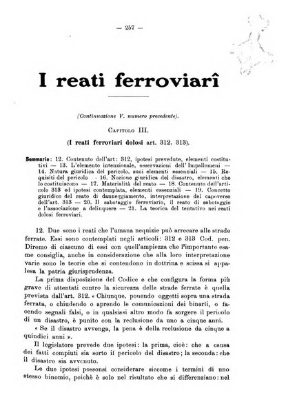 Le ferrovie italiane rivista quindicinale di dottrina, giurisprudenza, legislazione ed amministrazione ferroviaria