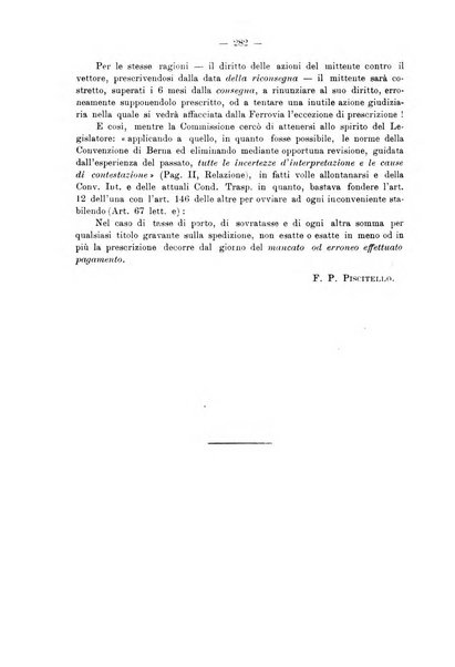 Le ferrovie italiane rivista quindicinale di dottrina, giurisprudenza, legislazione ed amministrazione ferroviaria