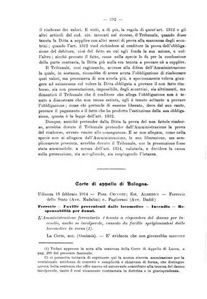 Le ferrovie italiane rivista quindicinale di dottrina, giurisprudenza, legislazione ed amministrazione ferroviaria